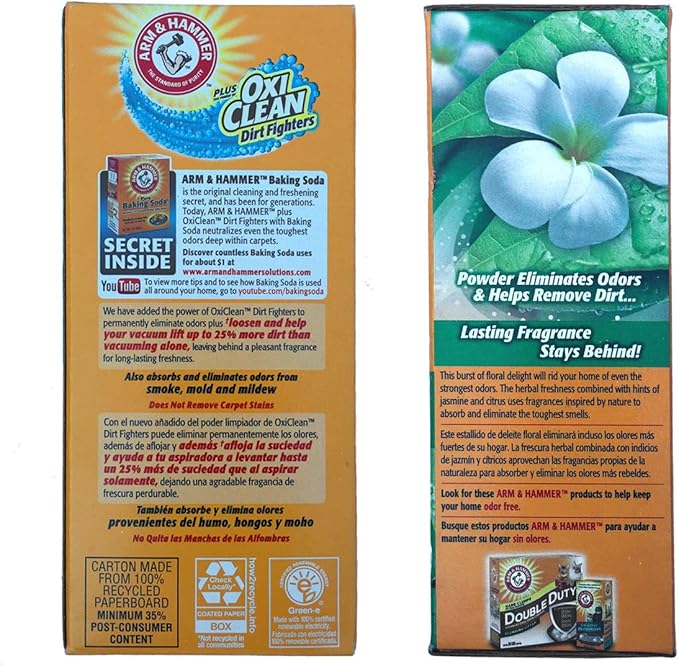 Arm & Hammer Deodorizing Carpet Cleaning Powder, Fresh, 30 oz Box, 6/Carton (3320011538)