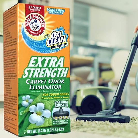 Arm & Hammer Deodorizing Carpet Cleaning Powder, Fresh, 30 oz Box, 6/Carton (3320011538)